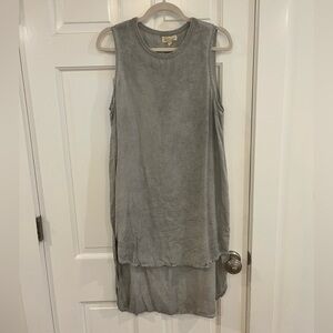 Cloth & Stone Sleeveless Washed Gray Layered dress